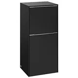 Villeroy & Boch Subway 3.0 Seitenschrank C59500VL 40x86x36,2cm, Schanier rechts/Griff Aluminium glänzend, volcano black