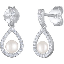 Nenalina Süßwasserperle Zirkonia 925 Silber OneSize Damen 