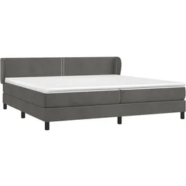 vidaXL Boxspringbett 200 x 200 cm Dunkelgrau