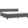 vidaXL Boxspringbett 200 x 200 cm Dunkelgrau