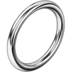 Nahtloser Eisen-Penisring, 4,5 cm, silber