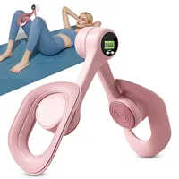 Oberschenkeltrainer Beckenbodentrainer für Frauen, Po Trainer Beintrainer für Damen Herren, Stärkeeinstellung mit DREI Gängen und Intelligenter Datenchip,Arm Rücken Trainingsgerät (Rosa A)
