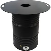 Komplettset - Feuertonne mit 80cm Feuerplatte und 5mm Stärke #196