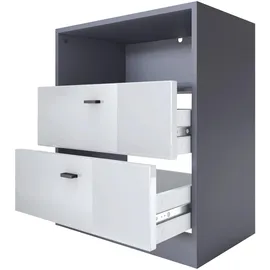 Vladon Garderobe Pino Avola-Anthrazit grau