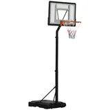 Homcom Basketballständer Schwarz 90 x 60 x 210-260 cm