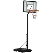 Homcom Basketballständer Schwarz 90 x 60 x 210-260 cm