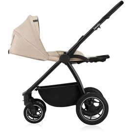 lionelo MERIL 3-in-1 Multifunktionaler Kinderwagen 0-48 Monate Bis zu 22 kg, Babywanne bis zu 9 kg, Kindersitz bis zu 13 kg, Geländeräder 360°, Vollfederung, XXL-Verdeck mit UPF50+