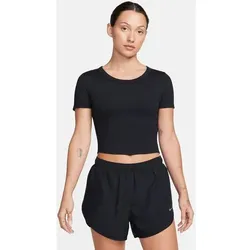 NIKE Damen Shirt One Fitted Dri-FIT Short-Sleeve, BLACK, XL