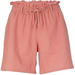 bonprix Leinen-Paperbag-Shorts, rosa, 38, Leinen,Viskose