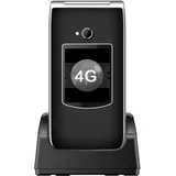 beafon, SL605 LTE 4G, Silverline, Klapphandy, Seniorenhandy mit SOS Notruftaste, Handy, Tastenhandy, iP54, Farbinnendisplay 2,4" (6,09cm) / Farbaußendisplay 1,44" (3,65cm)