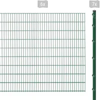 Arvotec Doppelstabmattenzaun ARVOTEC "ESSENTIAL 183 zum Einbetonieren", grün (dunkelgrün), H:183cm, Stahl, Kunststoff, Zaunelemente, Zaunhöhe 183 cm, Zaunlänge 2 - 60 m