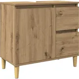 vidaXL Waschbeckenunterschrank Artisan-Eiche 65x33x60 cm Holzwerkstoff