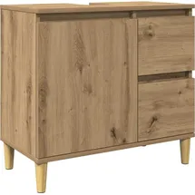 vidaXL Waschbeckenunterschrank Artisan-Eiche 65x33x60 cm Holzwerkstoff