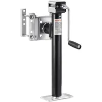 Vevor Anhängerheber, 2267 kg dynamische Tragkraft, Anhängerstütze, Reiseanhänger, Ausdrehstütze, 365 mm Hebeständer mit Griff für Wohnwagenanhänger, Pferdeanhänger, Nutzanhänger und Yachtanhänger