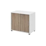 Röhr-Bush röhr Schiebetürenschrank direct.office, 859S231000 weiß, eiche 1 Fachboden 80,4 x 42,5 x 74,0 cm