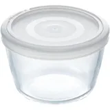 Pyrex Cook&Freeze Runde Schüssel mit Deckel, 12 cm - 0,6 l, Borosilikatglas, extra robust, ofengeeignet