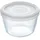 Pyrex Cook&Freeze Runde Schüssel mit Deckel, 12 cm - 0,6 l, Borosilikatglas, extra robust, ofengeeignet