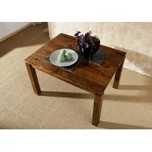 MASSIVMOEBEL24.DE Esstisch Sheesham 90x90x76 life honey lackiert METRO LIFE #151