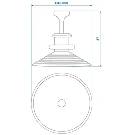 PRO PLUS Saugnapf Befestigung für Thermomatten Set 4 Stück