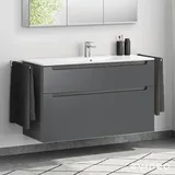 evineo ineo5 Unterschrank B: 121 cm, 2 Auszüge, mit Griffmulde, für Duravit ME by Starck Waschtisch,, BE0368AN,