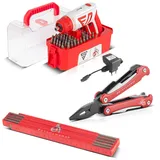 STAHLWERK Werkzeug Set 1. FC Köln Akkuschrauber, Bit-Set, Multitool Zollstock