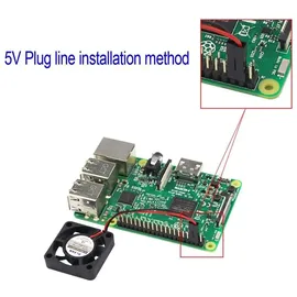 MakerHawk AZ-Delivery Aktoren 2pcs Raspberry Pi DC Bürstenlose Lüfter Kühlkörper Kühler Trennschnittstelle 3,3 V 5 V für Raspberry Pi 2B / 3B / 3B + / ...