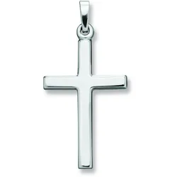 Kreuzkette ONE ELEMENT "Halskette - Kreuzkette mit Kreuz Anhänger aus 925 Silber", silber, Halsketten, Damen, Silber 925 (Sterlingsilber), stufenlos verstellbare Halskette bis 45 cm