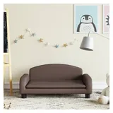 vidaXL Kindersofa Braun 70x45x30 cm Kunstleder