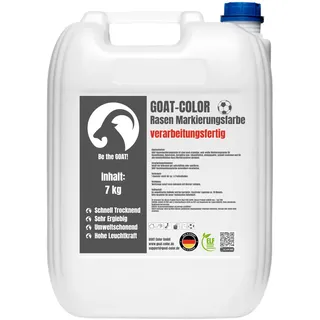 GOAT Rasenmarkierungsfarbe | Gebrauchsfertig | Rasenfarbe | Sportplatzfarbe | 7kg