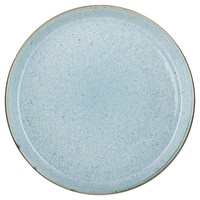 BITZ Teller, Essteller aus Steinzeug, 27 cm im Durchmesser, grau/hellblau