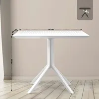 CLP Tisch Sky 80 x 80 cm weiß