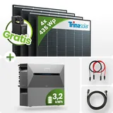 1740Wp Balkonkraftwerk 3,2kWh Speicher Anker Solarbank 2 ‚Äì 4x435Wp Trina Black F...