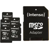 Intenso Premium 5er Pack 64GB Class 10 UHS-I inkl. SD-Adapter, schwarz: Amazon.de: Computer & Zubehör