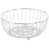 Zeller Obstkorb Metall Silber 28,5 cm