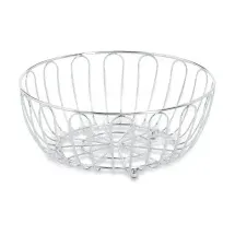 Zeller Obstkorb Metall Silber 28,5 cm