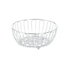 Zeller Obstkorb Metall Silber 28,5 cm