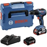 Bosch Professional 18V System Akku Bohrschrauber GSR 18V-55 (max. Drehmoment 55 Nm, 1.800 min−1, inkl. 2x 4.0Ah Akku, Schnellladegerät GAL 18V-40, L-BOXX)