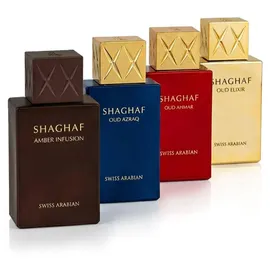 Swiss Arabian Shaghaf Mini Giftset - 4x25ml / Ahmar - Azraq - Elixir - Amber Infusion