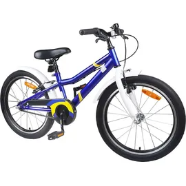 vidaXL Kinderfahrrad 18 Zoll RH 0 cm Blau/Weiß