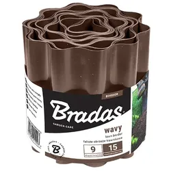 Rasenkante Beeteinfassung 9m/25cm braun BRADAS 1161