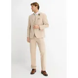 bonprix Hochzeitsanzug mit Weste und Krawatte (4tlg. Set), braun, Gr.52, Klassischer Hochzeitsanzug im Regular Fit mit passender Weste, eleganter Hose und Krawatte