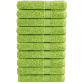 vidaXL SOLUND Handtuchset 10-tlg. Apfelgrün