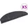 vidaXL Stufenmatte 65 x 21 cm Dunkelgrau