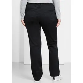 sheego Stretch-Hose Schwarz 48