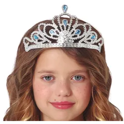 Eis Prinzessinn Tiara silber-blau - OS