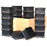 55x55x28mm (Karton mit 23 Stück) Gummi-Auflage Unterlage Wagen-Heber Hebebühne eckig Auto Set Unterstellbock Klotz Rangier-Wagenheber Puffer Reifen Reifenwechsel LKW Räder KFZ Tuning Zubehör