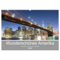 Calvendo Wunderschönes Amerika (Wandkalender 2026 DIN A2 quer), CALVENDO