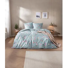 Estella Feinflanell Bettwäsche Corvara taube