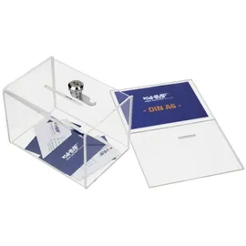 HMF Acryl Spendenbox 15,5 x 11 x 11 cm 11-tlg. transparent