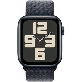 Apple Watch SE 2024 GPS + Cellular 44 mm Aluminiumgehäuse Mitternacht, Sport Loop Tinte